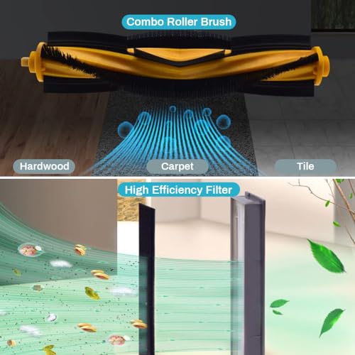 Verilux® Replacement Accessories for Ecovacs Deebot N10 OZMO T8 T9 PRO T9 AIVI Robot Vacuum Deebot N10 Replacement Accessories for Deebot, for Deebot N10 OZMO T8, T9 PRO - Image 4