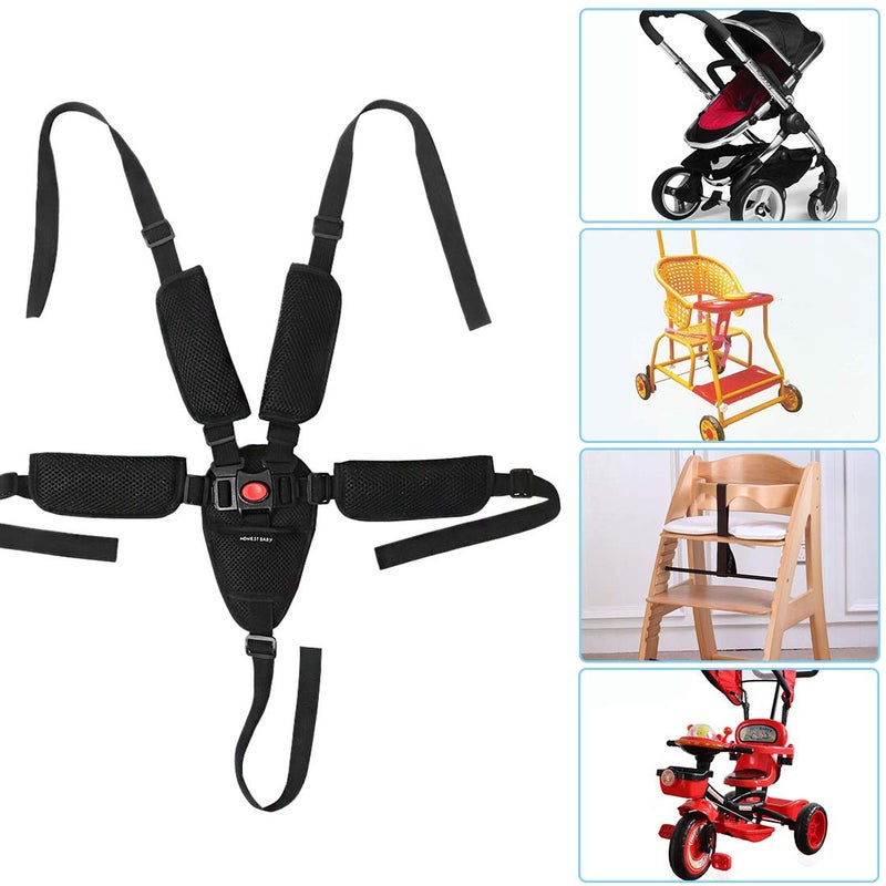 Together-life Universal 5 Point Harness Baby Seat Belt Adjustable Baby Safety Strap for High Chair Stroller for Kids Safe Protection - Image 3
