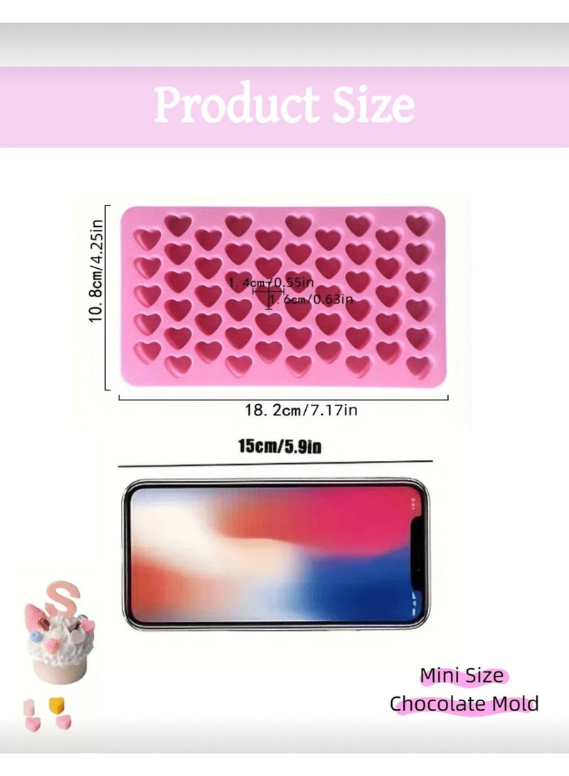 heart silicone mold with 55 cavities for baking, candle making, and resin - Image 2