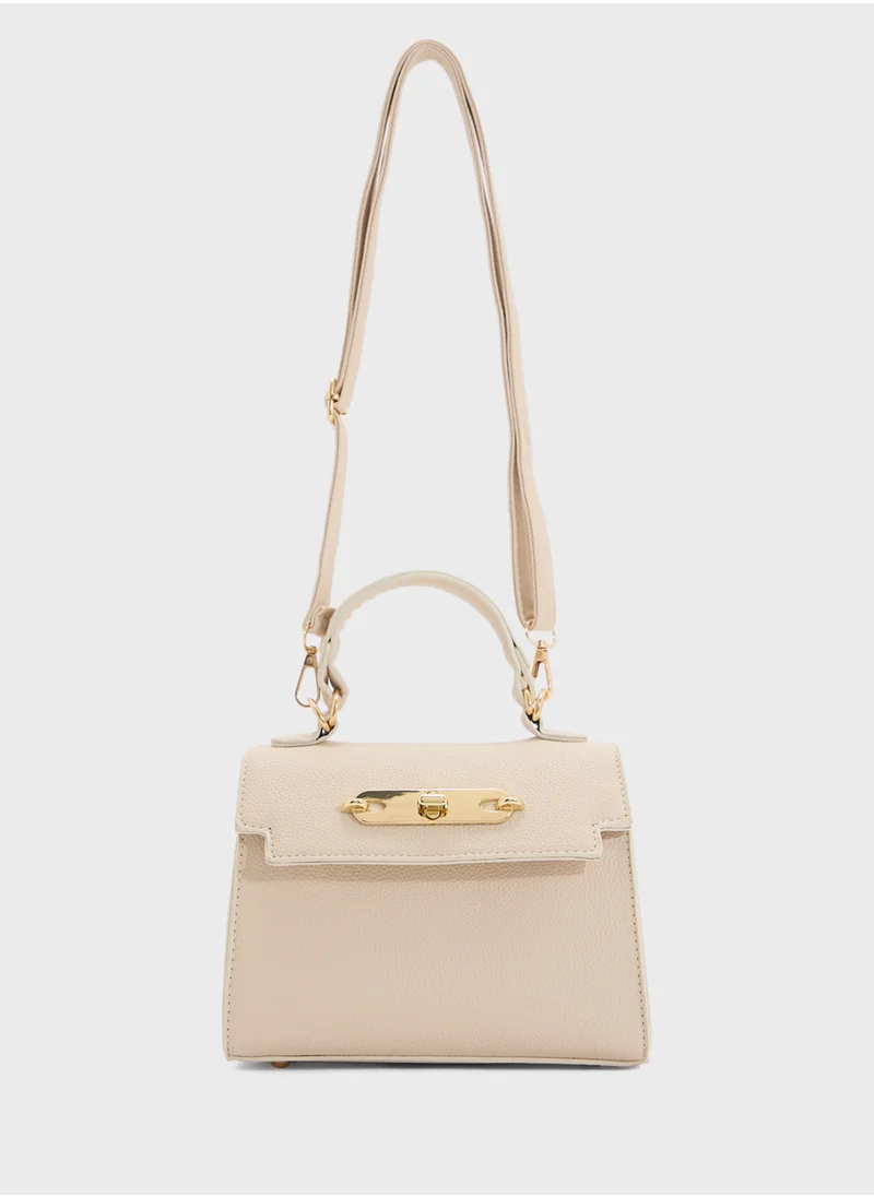 ELLA Womens Satchel With Buckle