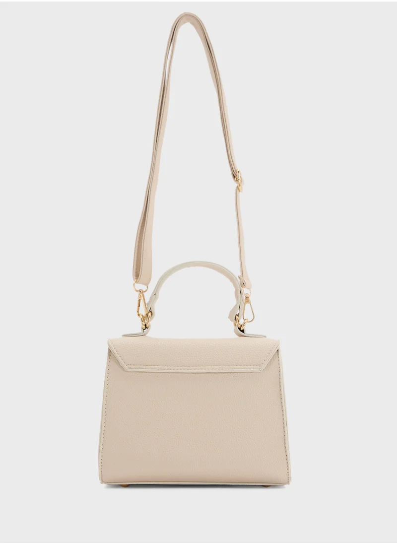 ELLA Womens Satchel With Buckle