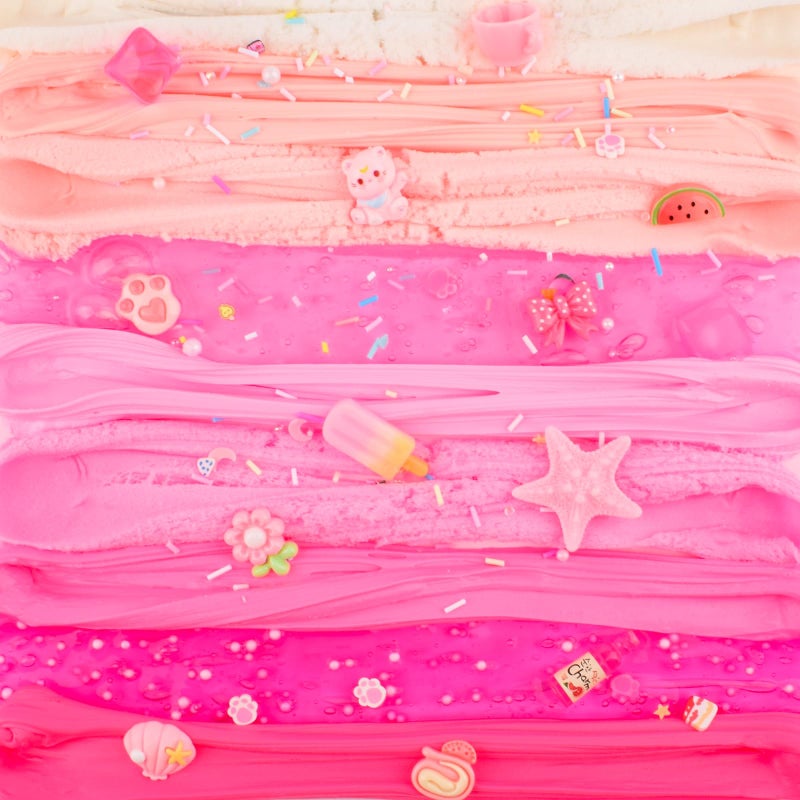 Rowecvce 6 Pack Slimes Kit, Pink Slime Kids, Cloud Butter & Clear Slime, Party Favors, Toys for Girls Boys Ages 8-12, Goodie Bag Stuffers,9-10 Year Old Girls Birthday Gift Ideas Cute Stuff - Image 3