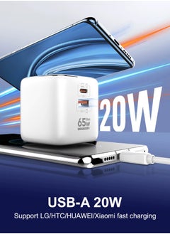 LDNIO 65W PD&QC U.S. Socket Multi-Adapter Fast Charger  - Image 2