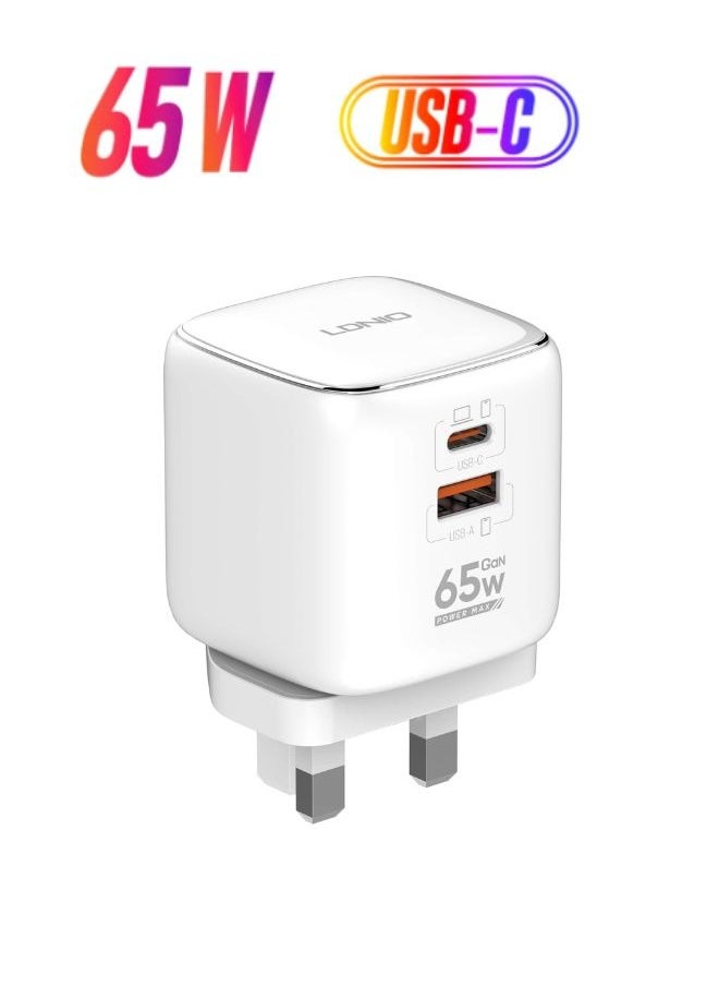 LDNIO 65W Fast Wall Charger with Foldable Plug PD/QC 3.0 Mobile Phone Charging Adapter  - Image 1