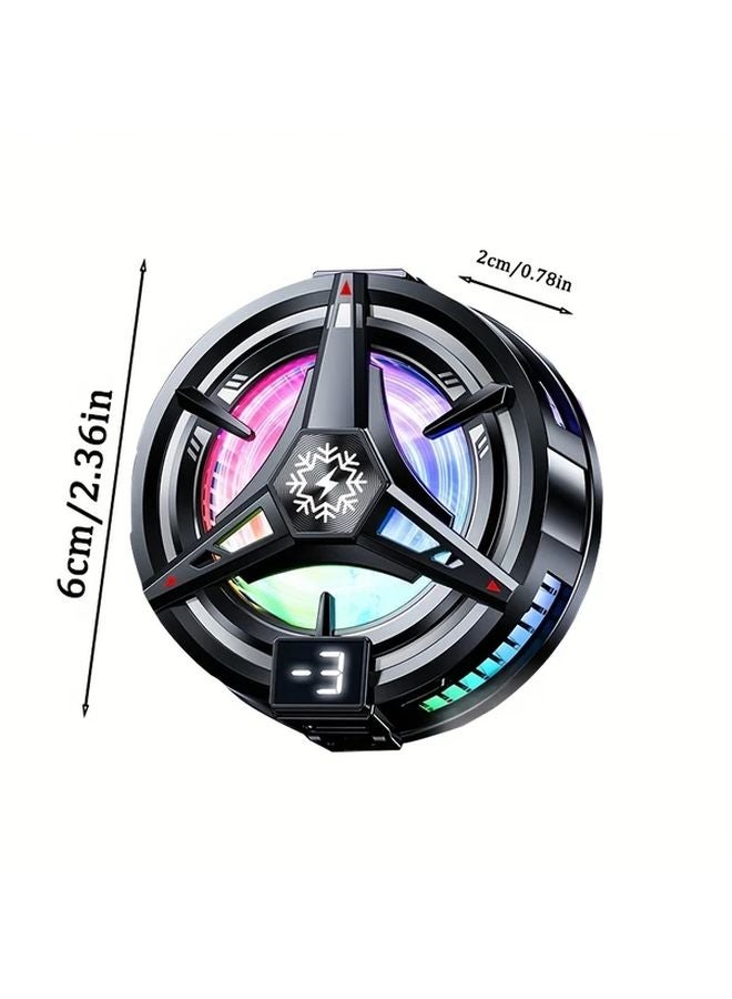 TL07 مبرد هاتف مغناطيسي مع أضواء RGB و 4 أزواج من قفازات الألعاب باللون الأبيض بدون بطارية - Image 2