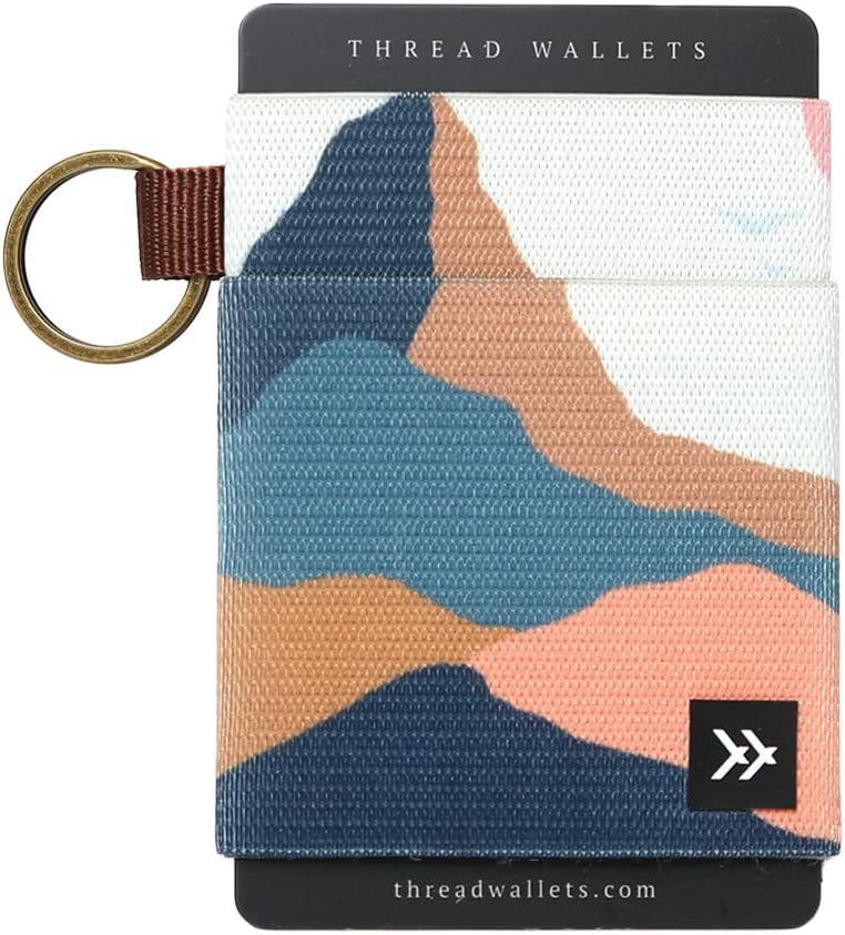 Thread Wallets Ultra Slim Card Holder Wallet - Views Color, Polyester Material, Minimalist Wallet for Women & Men - Image 1