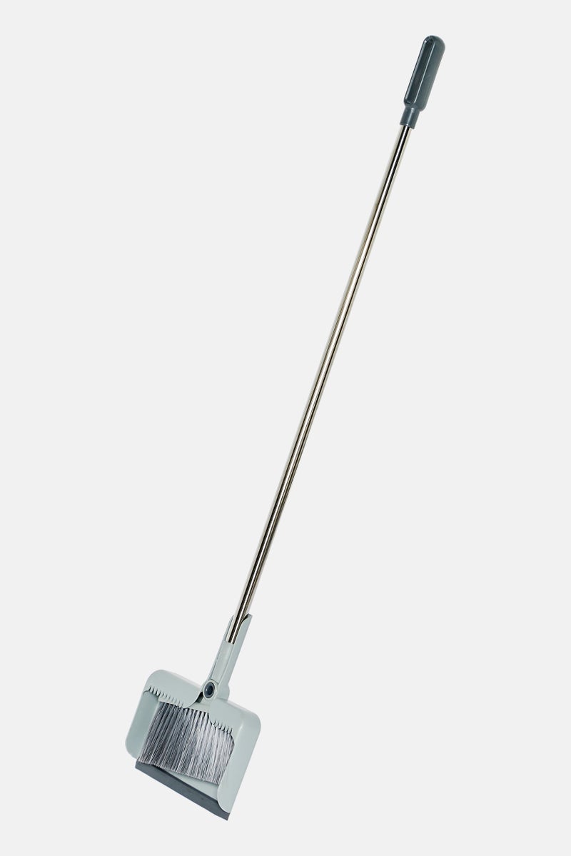 YOTO 2 Pieces Dustpan And Brush Set, Grey  - Image 1
