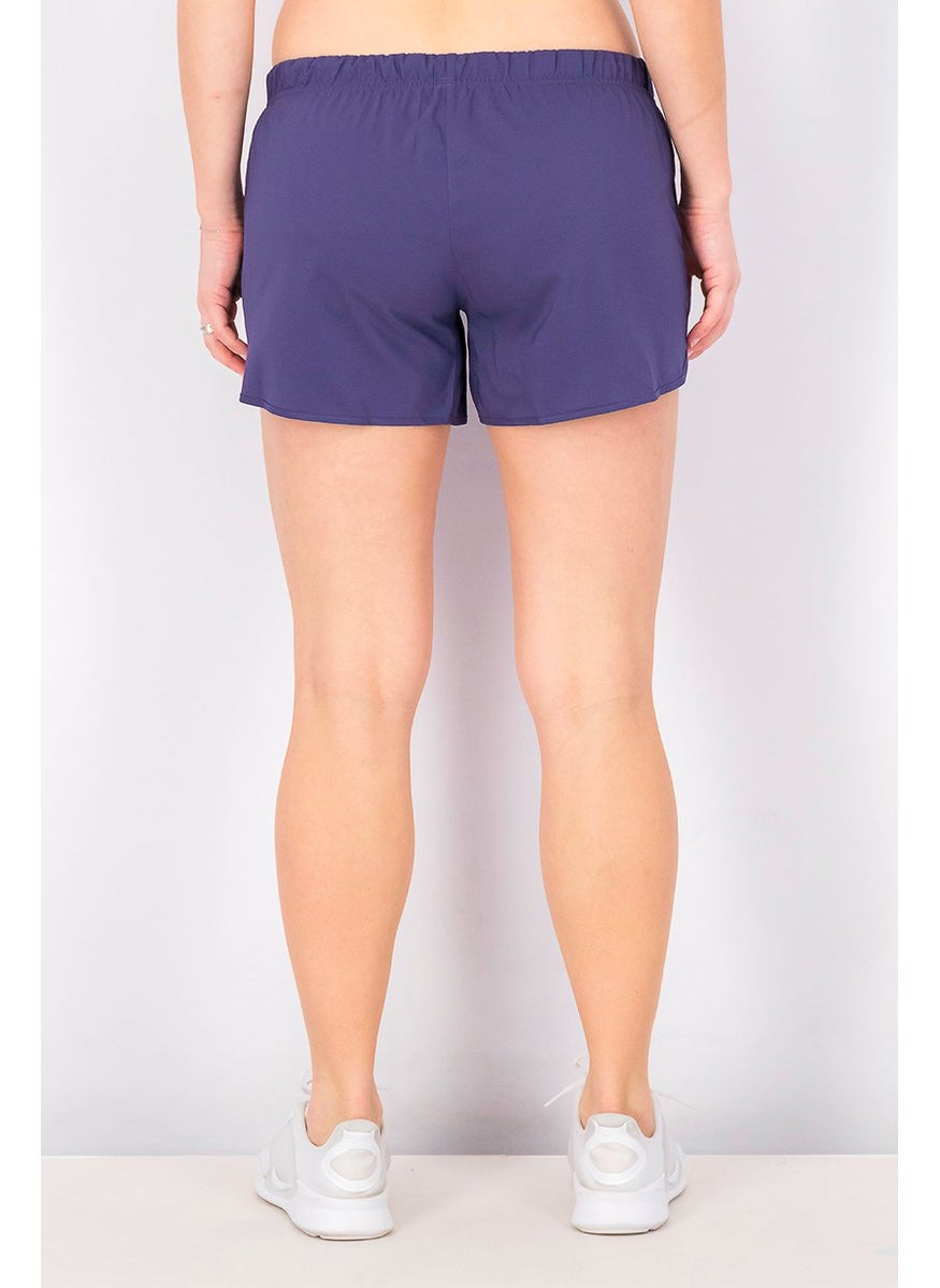 Reebok شورت تدريب للنساء، بنفسجي  - Image 3
