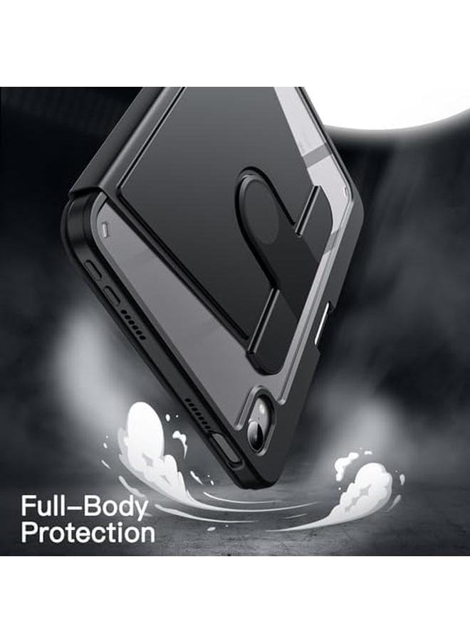 Jetech - Rotating Case For Ipad Mini A17 Pro 2024 Model 7Th Generation Mini 6 2021 Model 6Th Generation 360 Degree Rotation Protective Stand Cover Clear Back Auto Wake Sleep Black - Image 1