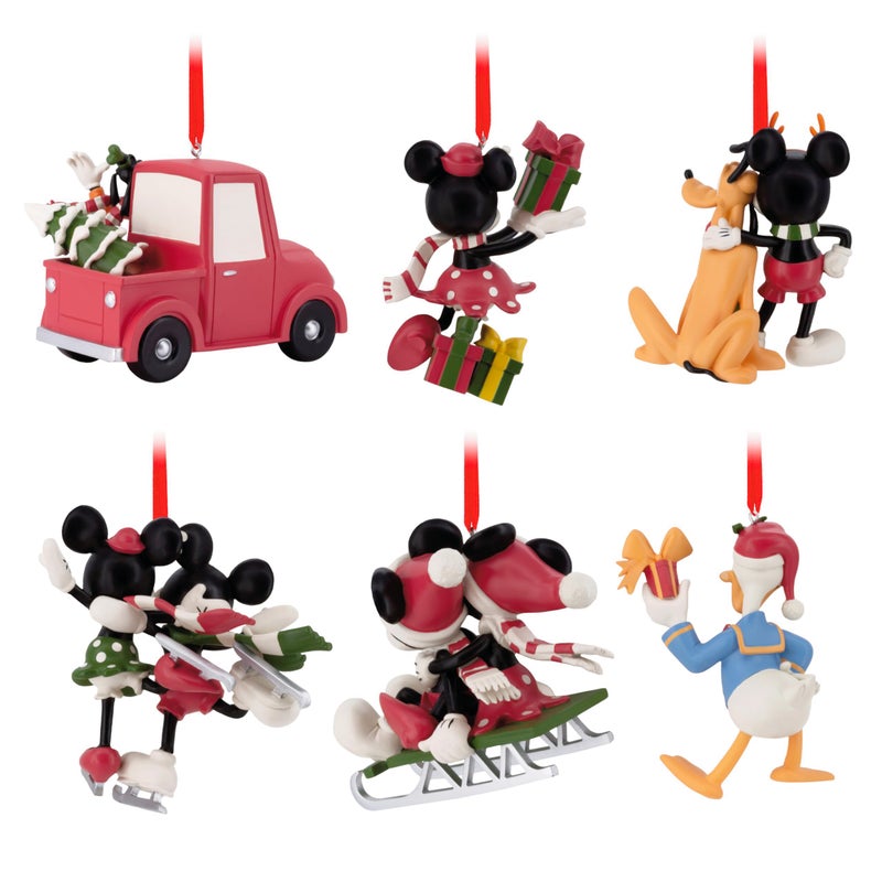 Hallmark Disney Mickey Mouse and Friends Christmas Ornaments  Set of 6 - Image 2