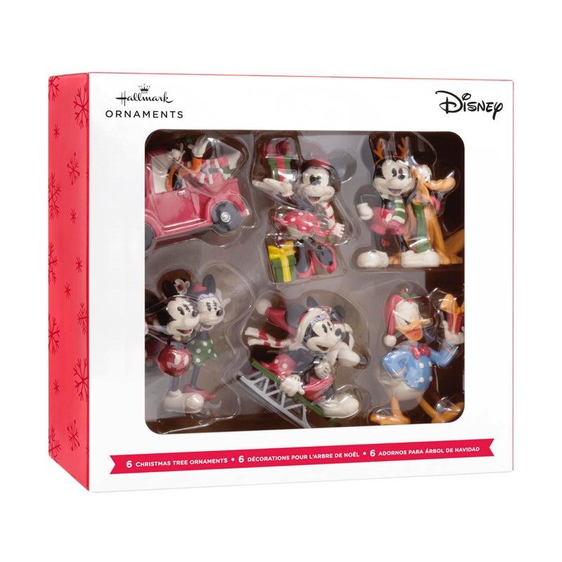 Hallmark Disney Mickey Mouse and Friends Christmas Ornaments  Set of 6 - Image 3