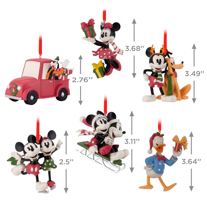 Hallmark Disney Mickey Mouse and Friends Christmas Ornaments  Set of 6 - Image 4