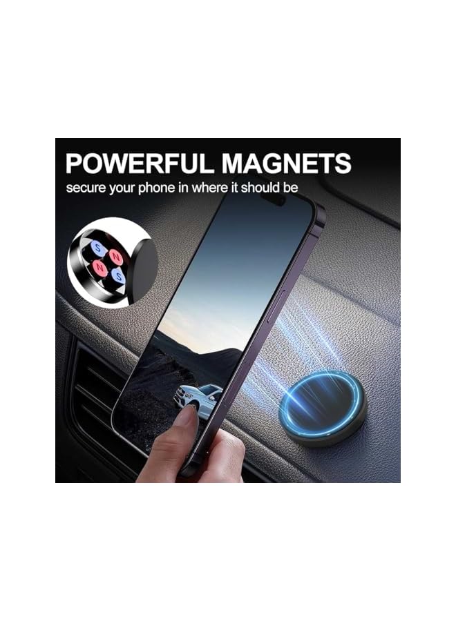 Green Tiger [2 Pack] Universal Magnetic Car Phone Dashboard Holder Mount Stand for Apple iPhone 14 13 12 11 / Pro Max,XR SE, for Samsung S23 S22 Ultra Plus, for Google Pixel 8 7 6 and Others - Image 2