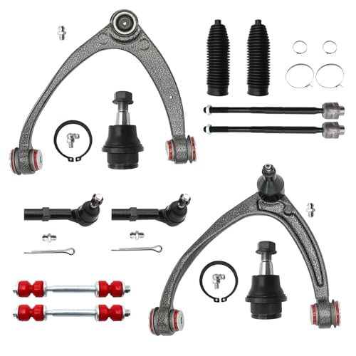 SKUCH 4X4 ACCESSORIES Front End 12pc Suspension Kit for 2007-2013 Chevy Silverado 1500 Suburban Yukon Sierra XL 1500 Tahoe Escalade EXT ESV 2 Upper Control Arms 2 Sway Bars 4 Tie Rods 2 Lower Ball Joints 2 Boots(12pc Set) - Image 1