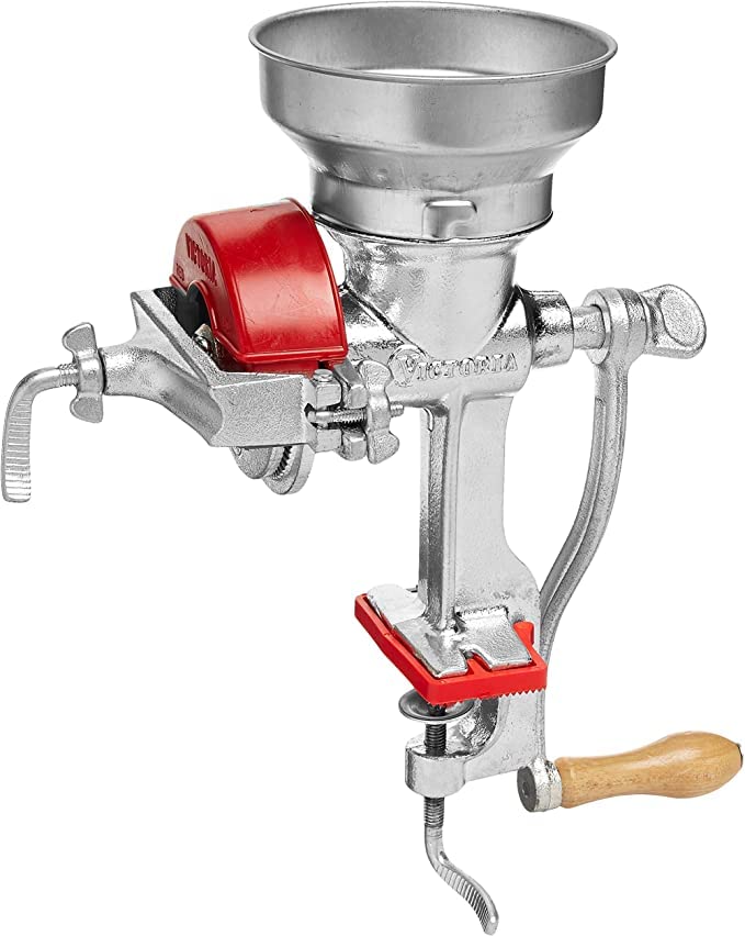 Victoria Manual Cast Iron Grain Mill with Low Hopper, Premium Corn-Grinding Mill and Grain Grinder, Made in Colombia - Image 4