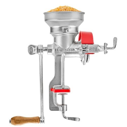 Victoria Manual Cast Iron Grain Mill with Low Hopper, Premium Corn-Grinding Mill and Grain Grinder, Made in Colombia - Image 1