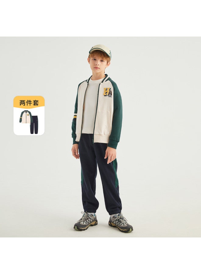 Hush Puppies Teenage Boys Winter Set Running Sportswear Preppy Style School Uniform Set - Image 2