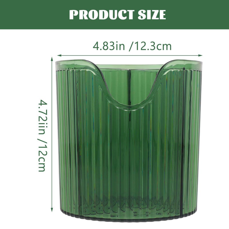 Green Cosmetic Brush Holder Organizer Storage Container For Travel And Home Desk - Image 2