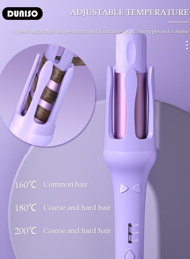 DUNISO Automatic Hair Curler Rollers,Advanced Petal-shaped Auto Curling Iron 32mm Large Waves,Hair Care Coating,Fast Heating,3 Temperatures control,Multi-Protections,Create Pretty Curls Effortlessly - Image 5