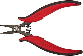 Hakko CHP PN-5002 Heavy-Duty Short-Nose Pliers, Pointed Nose, Smooth Jaws, 20mm Jaw Length, 2mm Nose Width, 5mm Thick - Image 1