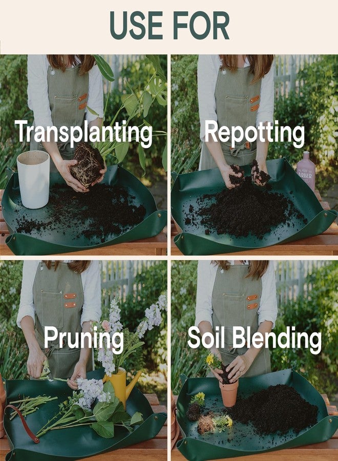 اربير حصيرة إعادة زراعة النباتات من أربر - حصيرة لإعادة زراعة النباتات الداخلية - حصيرة زراعة مقاومة للماء - حصيرة لإعادة زراعة النباتات العصارية الداخلية، والبستنة، والتقليم، وخلط التربة - حصيرة نباتية للتحكم في الفوضى - Image 3