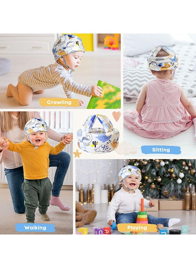Bebiland Baby Helmet with 2 Pair of Socks for Crawling Walking, Baby Head Protector, Head Protection for Infant No Bumps Soft Cushion Toddler Safety Head Guard  - Image 5