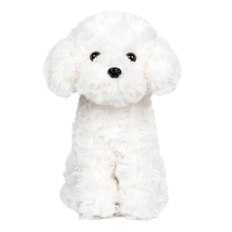 WEIGEDU White Toy Poodle Stuffed Animal Dog Puppy - Bichon Frise Maltese Maltipoo White Labradoodle Plush Toy for Kids and Babies - Perfect Birthday & Easter Gift, 12.6" - Image 1