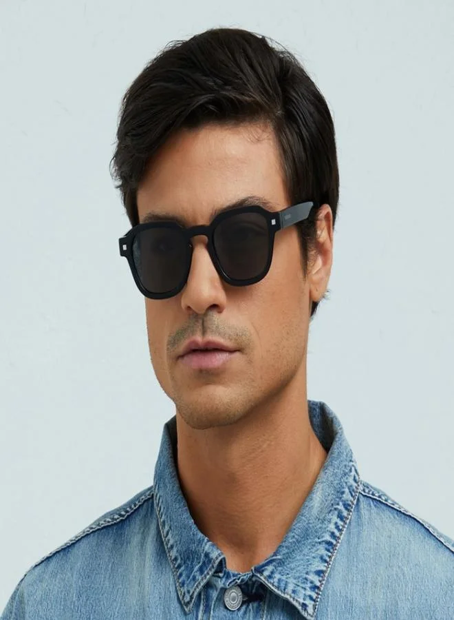 30Sundays 30Sundays HAMPTON Men's Sunglasses, Black/Green