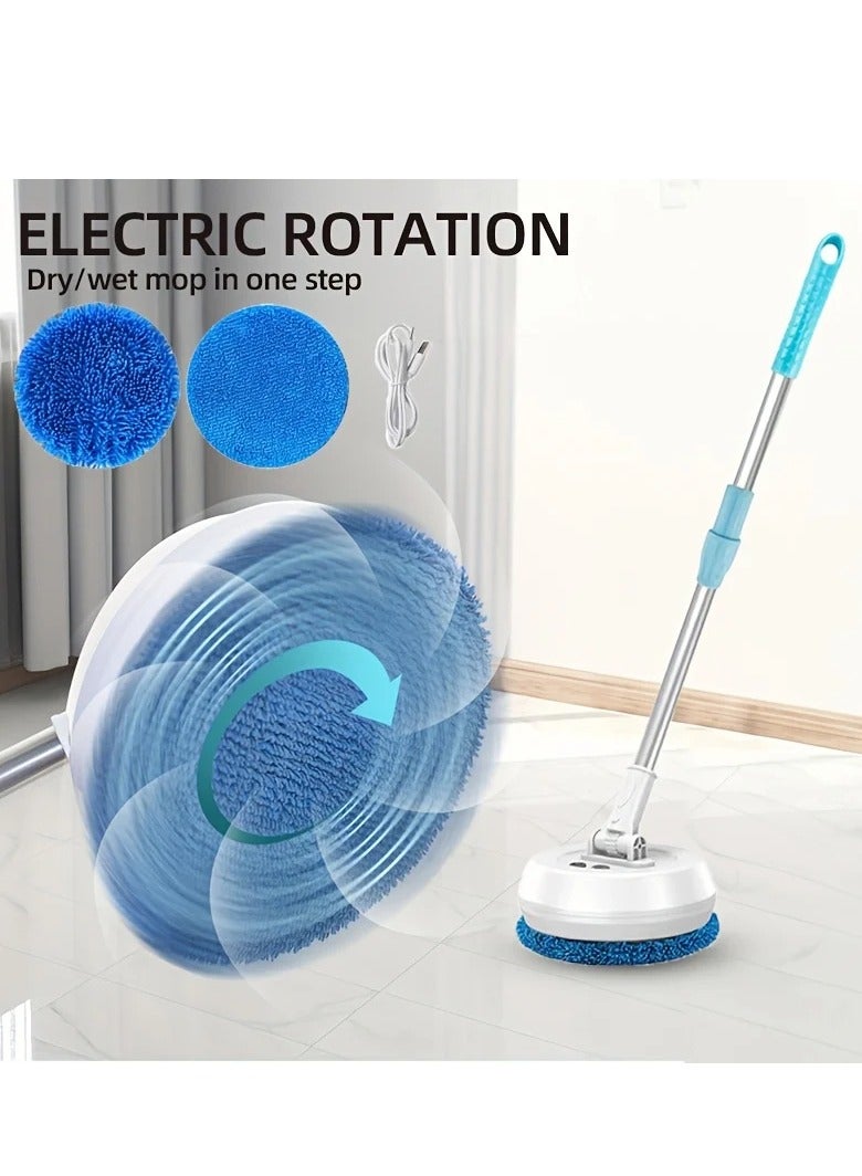 ريكو ممسحة كهربائية لاسلكية قابلة للدوران 180 درجة، فرشاة دائرية قابلة للتعديل، منظف أرضيات فائق الامتصاص - Image 2