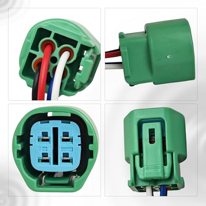 AUOSTMO 4 Pin Alternator Regulator Repair Harness Connector 90980-11964 Compatible with Honda Acura Toyota Camry 2.4L D4D Engines (Green) LJQ - Image 4