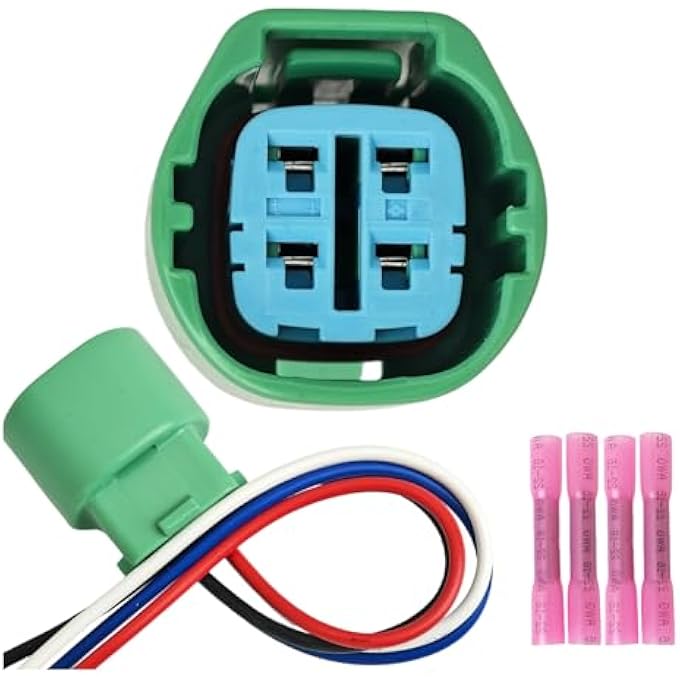 AUOSTMO 4 Pin Alternator Regulator Repair Harness Connector 90980-11964 Compatible with Honda Acura Toyota Camry 2.4L D4D Engines (Green) LJQ - Image 3