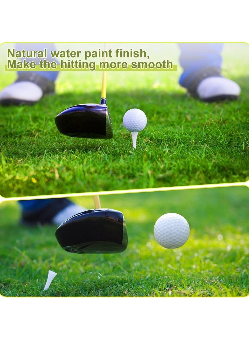 CMGTYYD 200 Pcs Golf Tees Bulk Wood Tees 3-1/4 Inch Tall, White Golf Tees for Women Men Ladies Clubs Golf Ball Theme Party Accessories  - Image 3