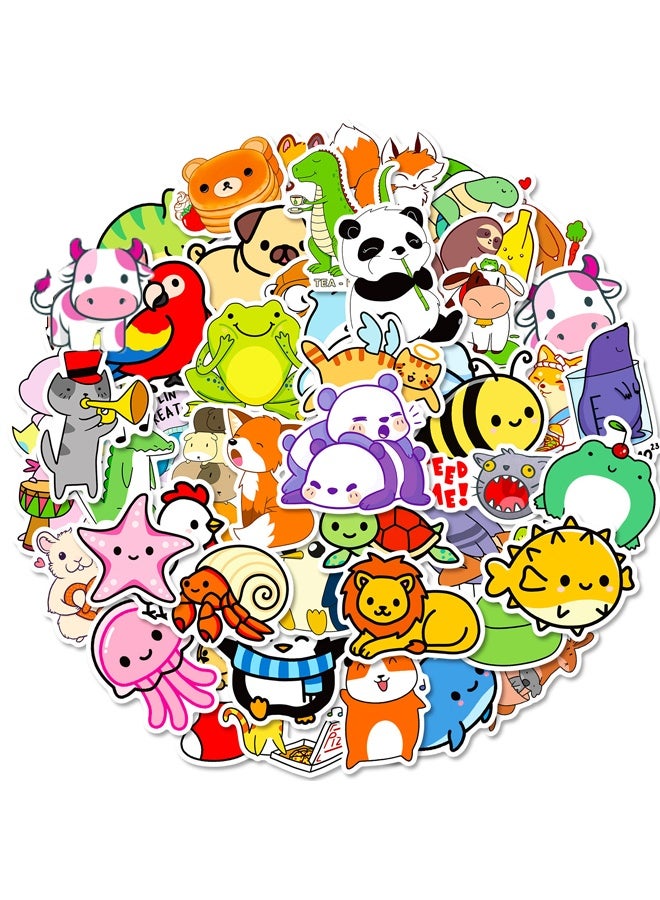 هالامودو 50 جهاز كمبيوتر شخصي ملصقات الحيوانات للأطفال, ملصقات زجاجة المياه لطيف للأطفال مقاوم للماء, فينيل الكمبيوتر المحمول طفل ملصقات حزمة, جوائز الفصول الدراسية للأطفال لطلاب الابتدائية - Image 1