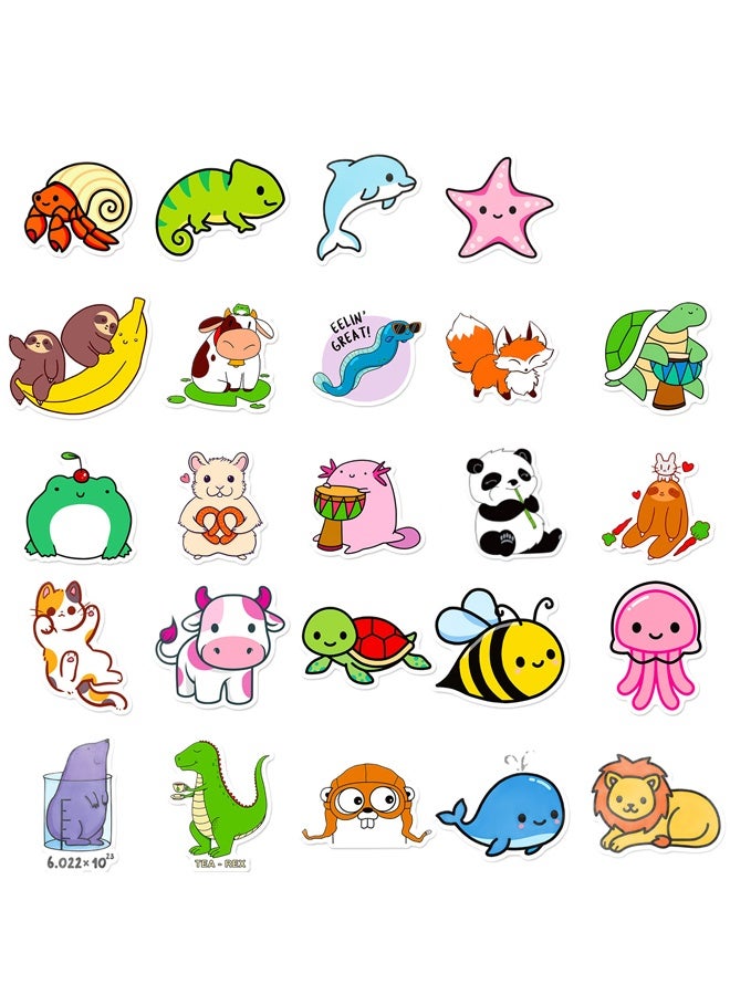 هالامودو 50 جهاز كمبيوتر شخصي ملصقات الحيوانات للأطفال, ملصقات زجاجة المياه لطيف للأطفال مقاوم للماء, فينيل الكمبيوتر المحمول طفل ملصقات حزمة, جوائز الفصول الدراسية للأطفال لطلاب الابتدائية - Image 3