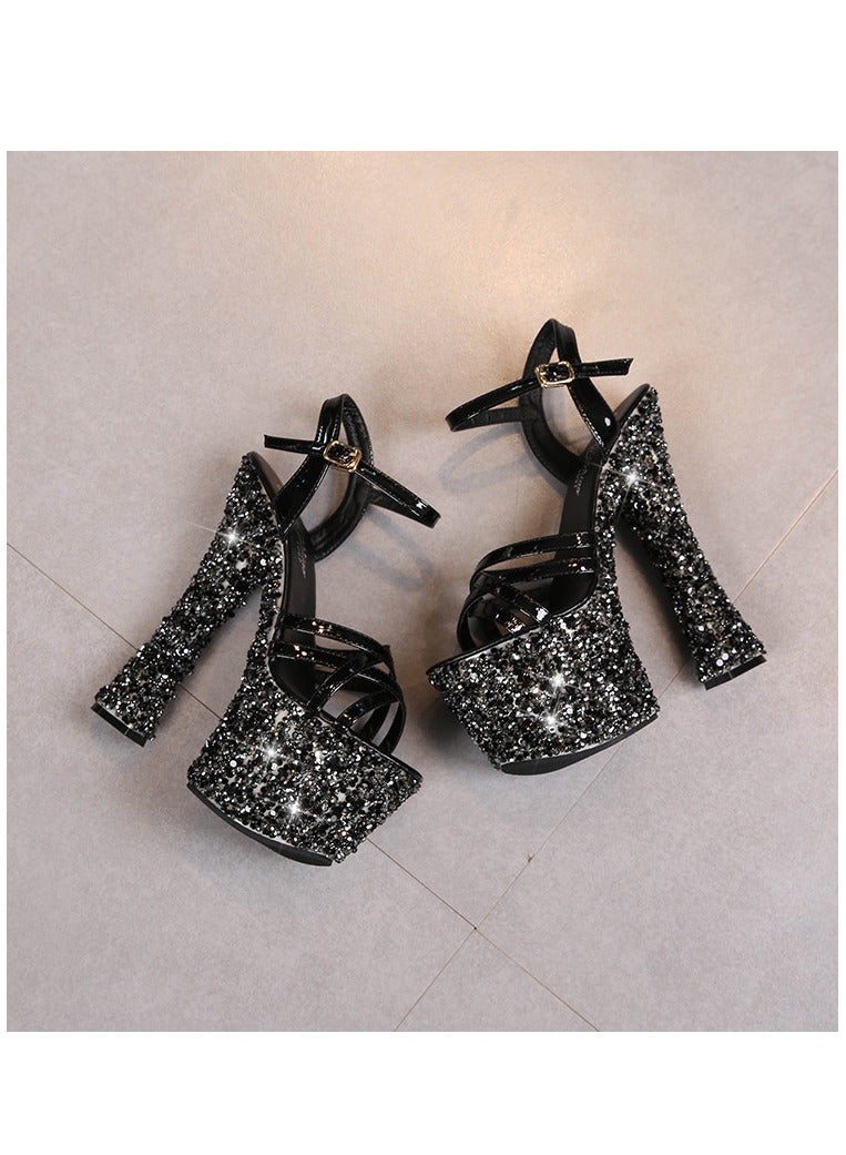 KUYING New Water Diamond Open Toe Sandals - Image 3