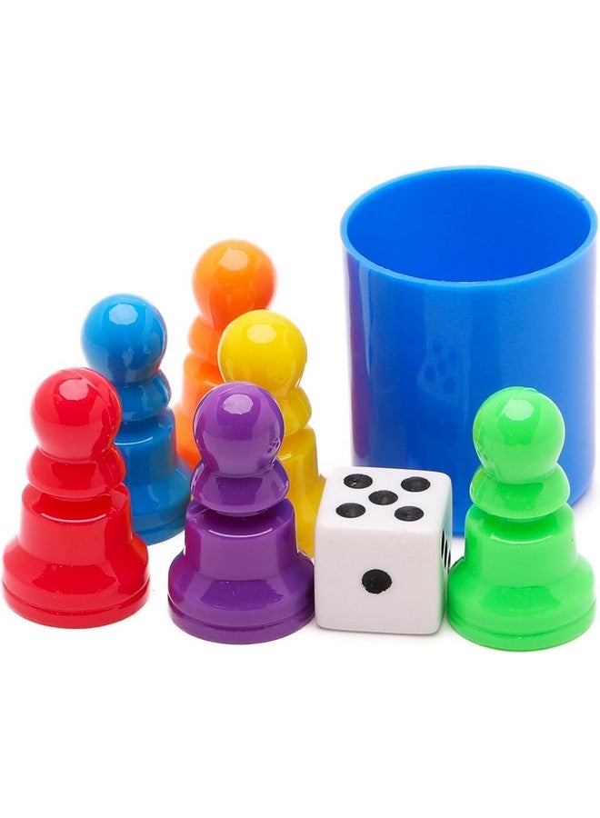 Toyland® 9 Piece Snakes & Ladders Game with Foldable Board & Storage Box - Traditional Family Board Games - Ages 3+ - Image 3