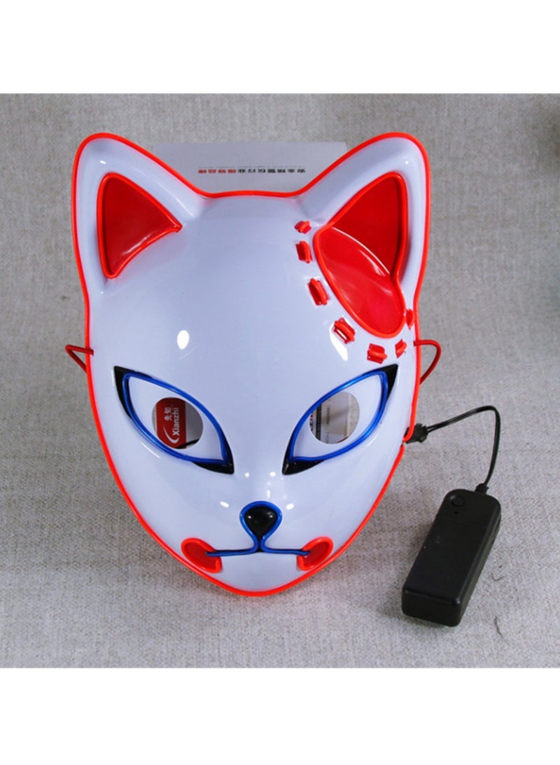 نعم سيدي. قناع مضيء من أنمي قاتل الشياطين كيميتسو نو يايبا، قناع أداء بإضاءة باردة - Image 3