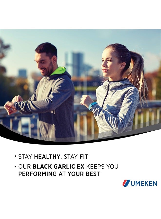 umeken Black Garlic EX - Fermented Concentrate with Vitamin B, Allicin, Amino Acids, Pack of 2, 6 Month Supply, (6.4oz) (180g) - Image 3