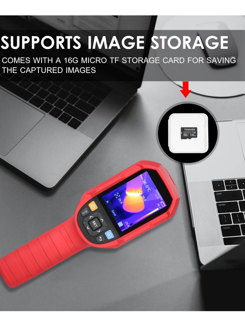 UNI-T Professional Thermal Imager High Accuracy Portable Handheld IR Infrared Thermal Imaging Camera 2.8'' TFT LCD Display Night Vision Device 5~1022℉(-15~550℃) Temperature Range - Image 5