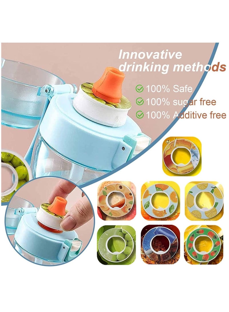 SOLARAE Sports Air Water Bottle BPA Free Starter up Set Drinking Bottles,650ML Fruit Fragrance Water Bottle, with 7 Flavour pods%0 Sugar Water Cup, for Gym and Outdoor Gift - Image 3