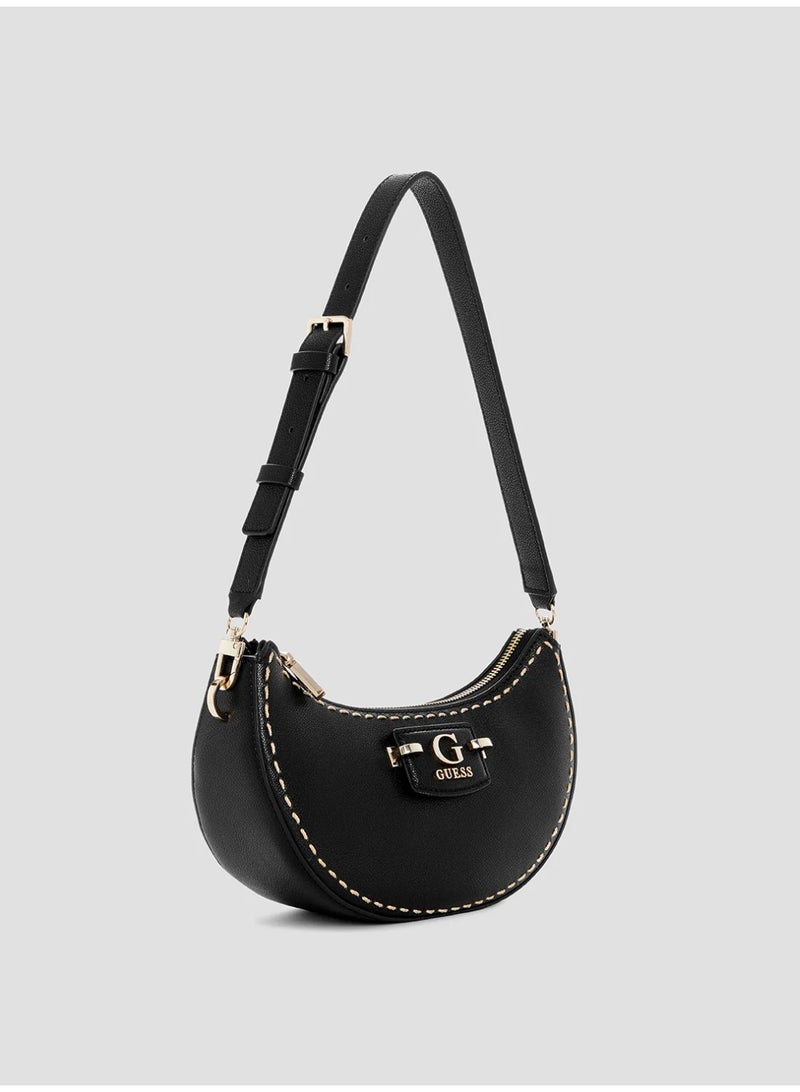 جس حقيبة كتف نسائية من GUESS - اسود - Image 2