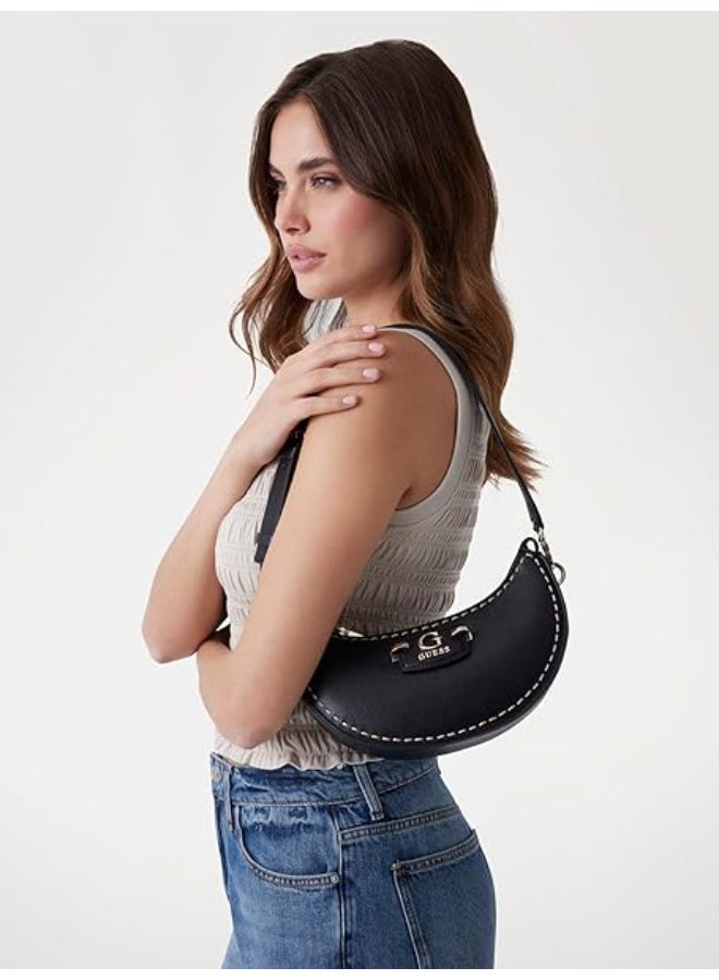 جس حقيبة كتف نسائية من GUESS - اسود - Image 4