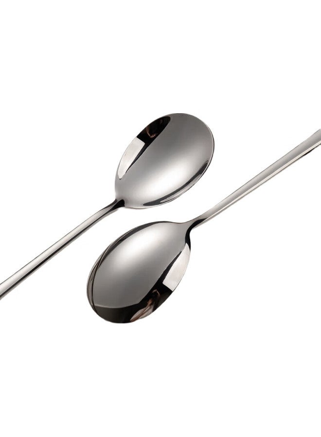 JD.com Jingzao 304 Stainless Steel Western Dinner Spoon And Soup Spoon, Household Tablespoon, Rice Spoon, Thickened Spoon, Set Of Four - Image 2