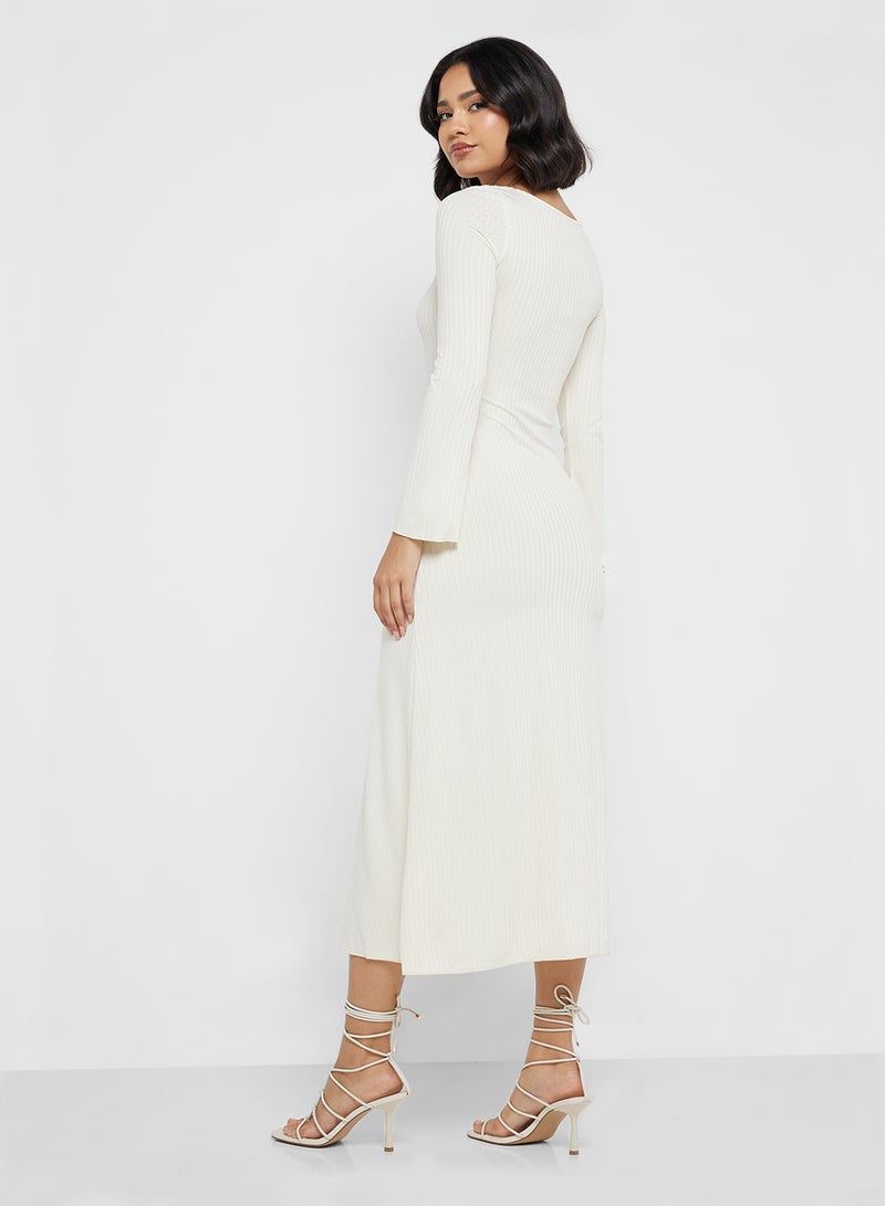 جينجر فستان ميدي مضلع - Image 2