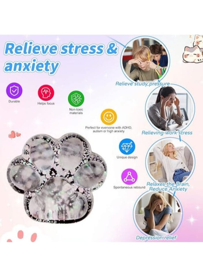 Generic Squishy Cat Claw Toy, 2 Pack Squishy Cat Claw Toys, Cute Squishy Cat Claw Toy, Squishy Cat Claw Squeeze Toy for Stress Relief, Anti Stress Squishy Toy (A)  - Image 2