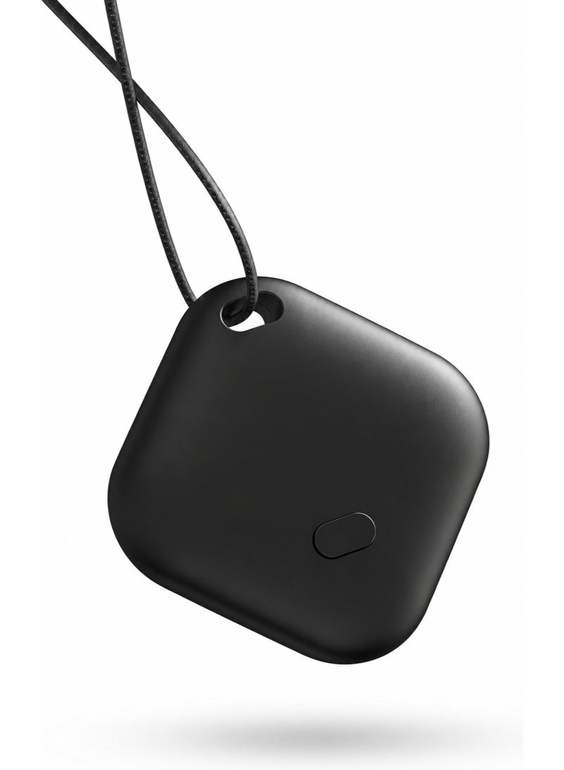 Kingone Bluetooth Tracker, iOS Only, Long Battery Life, Replaceable Battery, Key and Item Locator for Phones, Bags, iPhones, iPads, etc., Smart Tags for Headphones and Luggage, Single Package - Black - Image 1