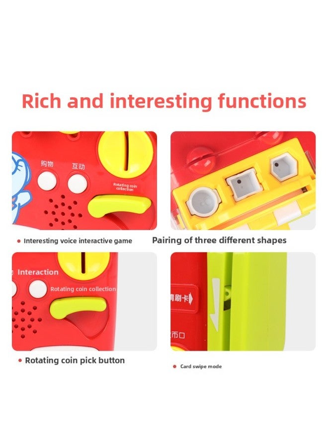 آلة مشروبات الأطفال لعبة طفل تعمل بقطع النقود المعدنية آلة بيع الحلوى آلة بيع الحلوى التعليم المبكر بيت اللعب التعليمي - اللون: إصدار يدوي 801 - Image 5