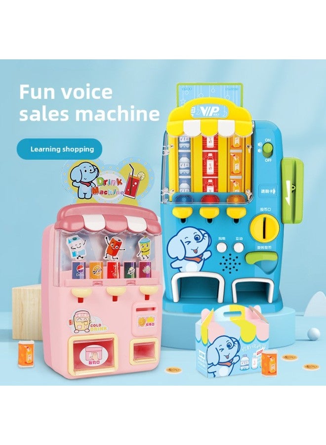 آلة مشروبات الأطفال لعبة طفل تعمل بقطع النقود المعدنية آلة بيع الحلوى آلة بيع الحلوى التعليم المبكر بيت اللعب التعليمي - اللون: إصدار يدوي 801 - Image 2