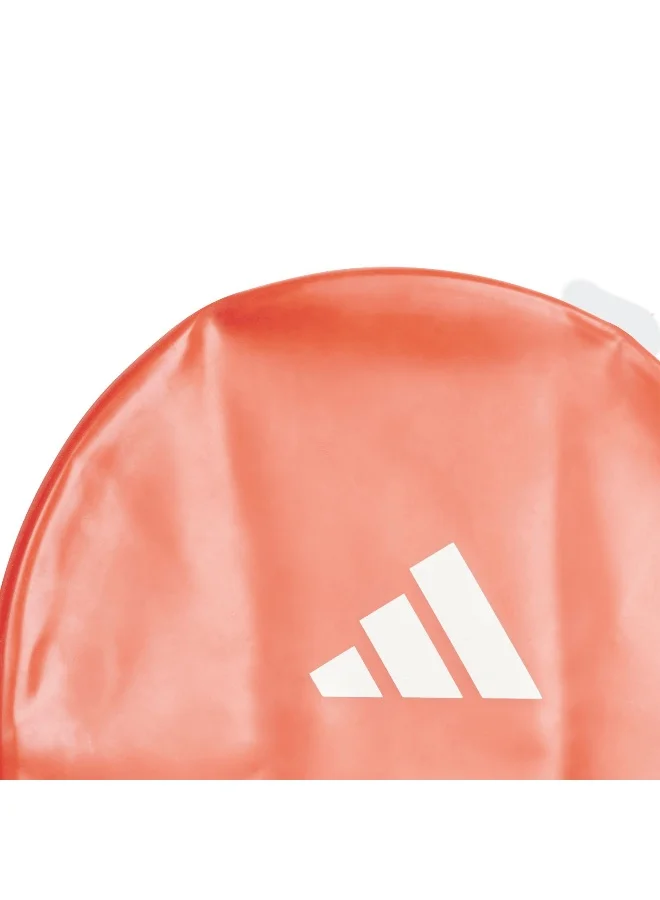 adidas قبعة سباحة للجنسين بثلاث خطوط للأطفال