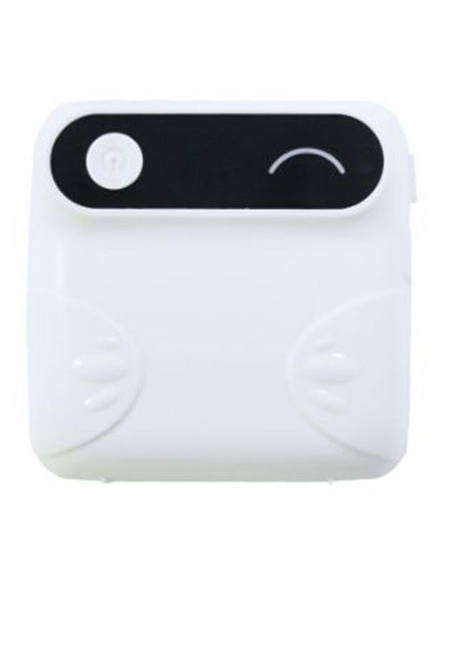 NIBEMINENT Bluetooth Wireless Mini Pocket Printer White/Black  - Image 1